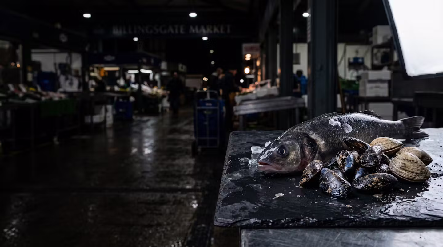 Fresh fish at Billingsgate Market
